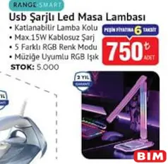 RANGE SMART USB ŞARJLI LED MASA LAMBASI fiyat ve kampanya bilgisi
